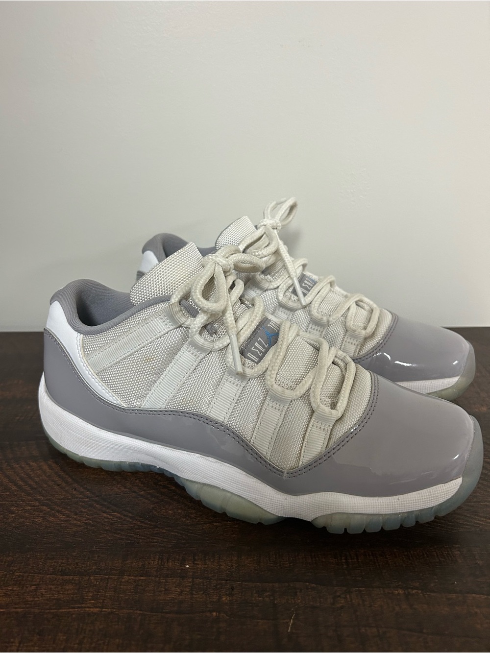 Size 7Y - Nike Air Jordan 11 Retro Low GS Cement Grey White 528896-140 No Box
